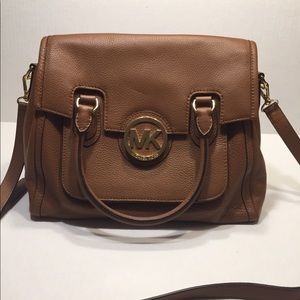Michael Kors “Margo” brown leather purse